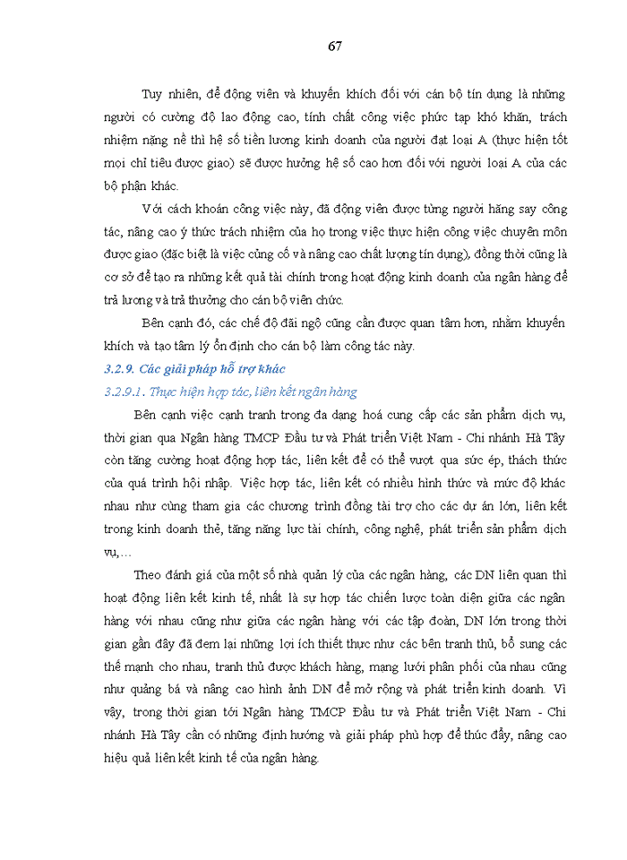 image for page Nâng cao chất lượng tín dụng đối với khách hàng doanh nghiệp tại ngân hàng Thương mại Cổ phần đầu tư và phát triển việt nam chi nhánh hà tây