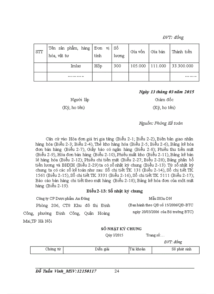 image for page Hoàn thiện kế toán doanh thu và thu nhập tại Công ty CP Dược phẩm An Đông