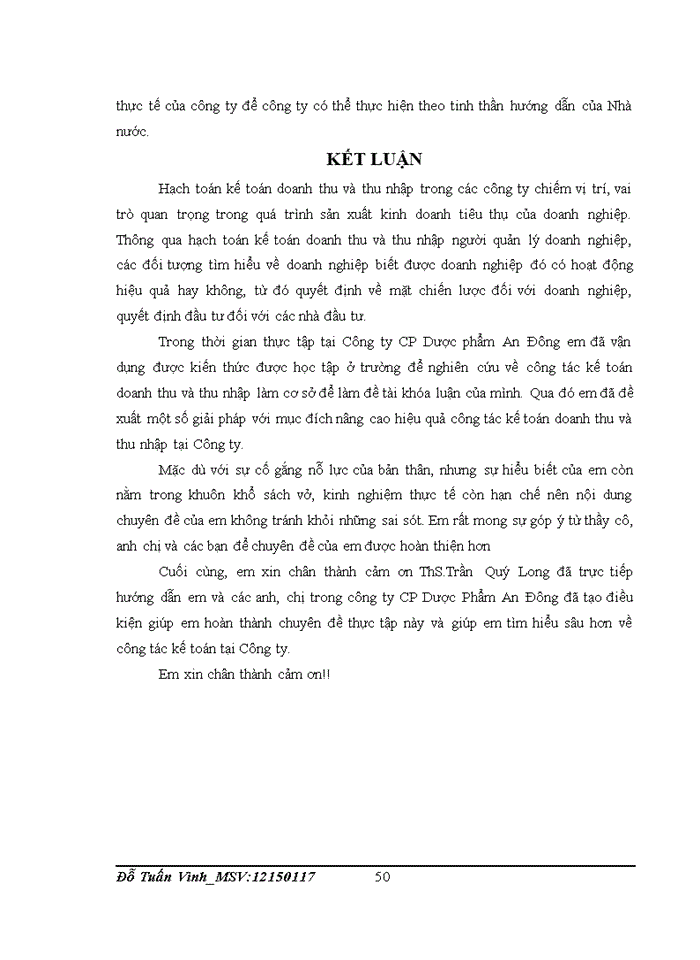 image for page Hoàn thiện kế toán doanh thu và thu nhập tại Công ty CP Dược phẩm An Đông