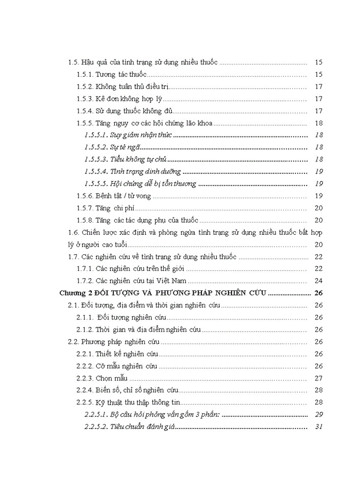 image for page Tình hình sử dụng nhiều thuốc ở bệnh nhân điều trị ngoại trú tại Bệnh viện lão khoa Trung ương