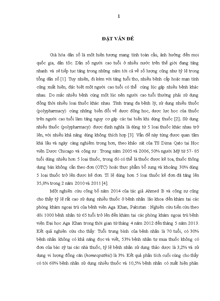 image for page Tình hình sử dụng nhiều thuốc ở bệnh nhân điều trị ngoại trú tại Bệnh viện lão khoa Trung ương