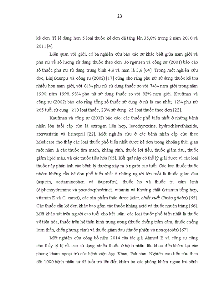 image for page Tình hình sử dụng nhiều thuốc ở bệnh nhân điều trị ngoại trú tại Bệnh viện lão khoa Trung ương