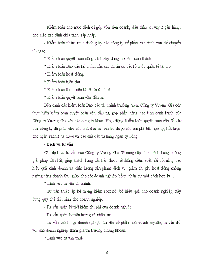 image for page Đặc điểm tổ chức kiểm toán của Công ty Trách nhiệm hữu hạn Đầu Tư và Phát Triển Thương Mại Vương Gia