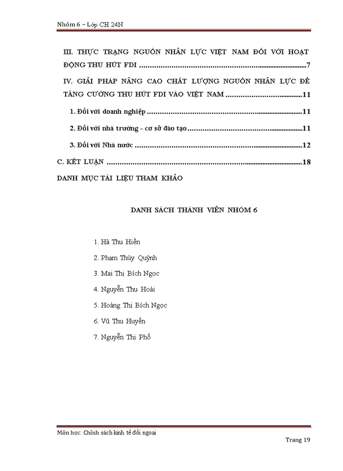 image for page Nâng cao chất lượng nguồn nhân lực một biện pháp quan trọng để cải thiện môi trường thu hút FDI tại Việt Nam
