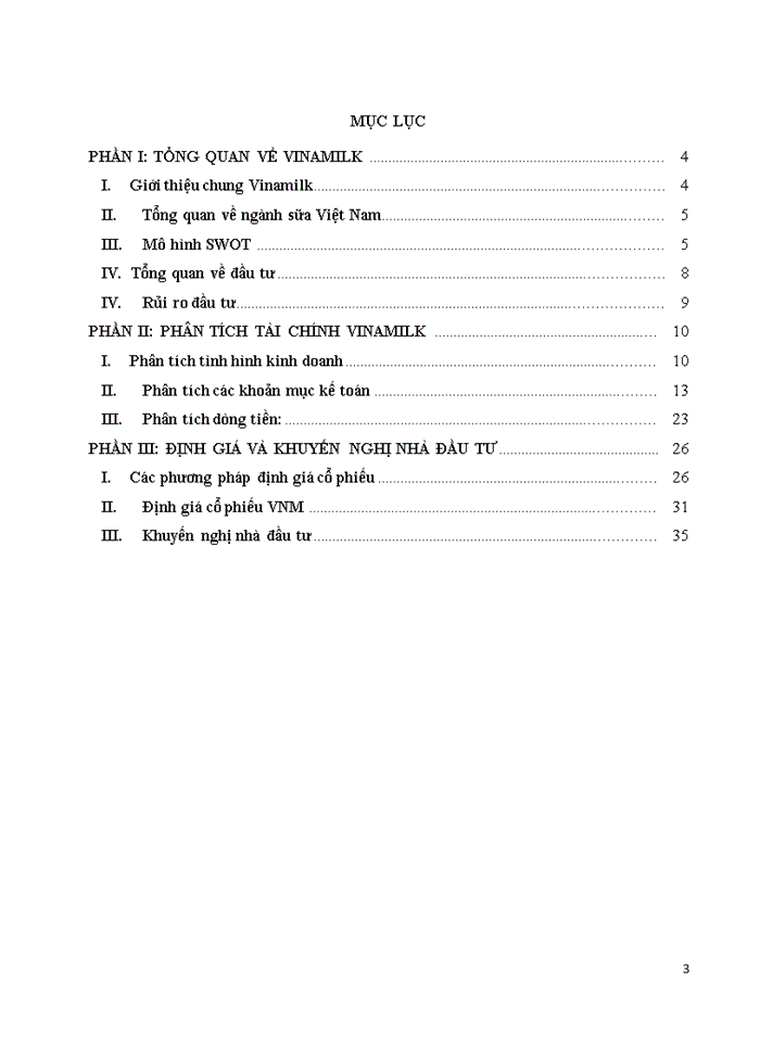 image for page ĐỊNH GIÁ CỔ PHIẾU VINAMILK