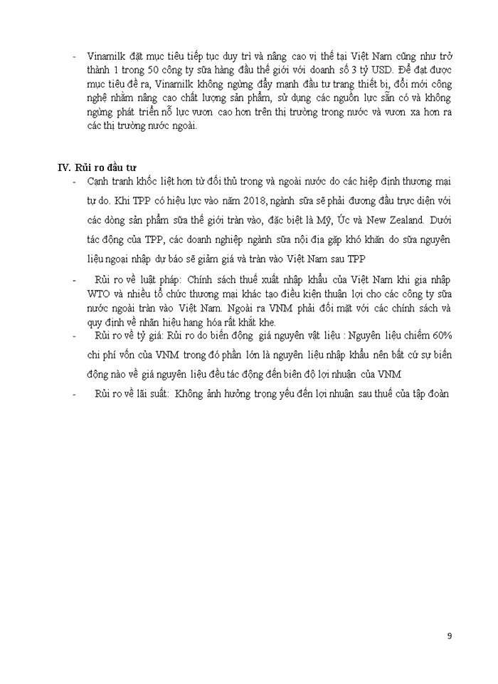 image for page ĐỊNH GIÁ CỔ PHIẾU VINAMILK