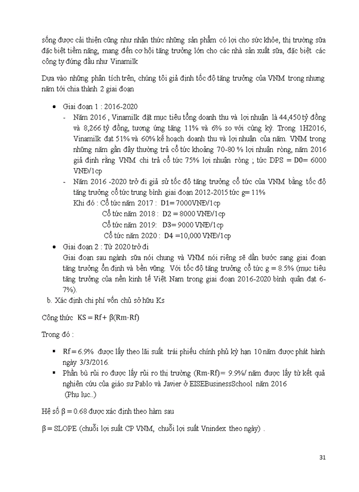 image for page ĐỊNH GIÁ CỔ PHIẾU VINAMILK