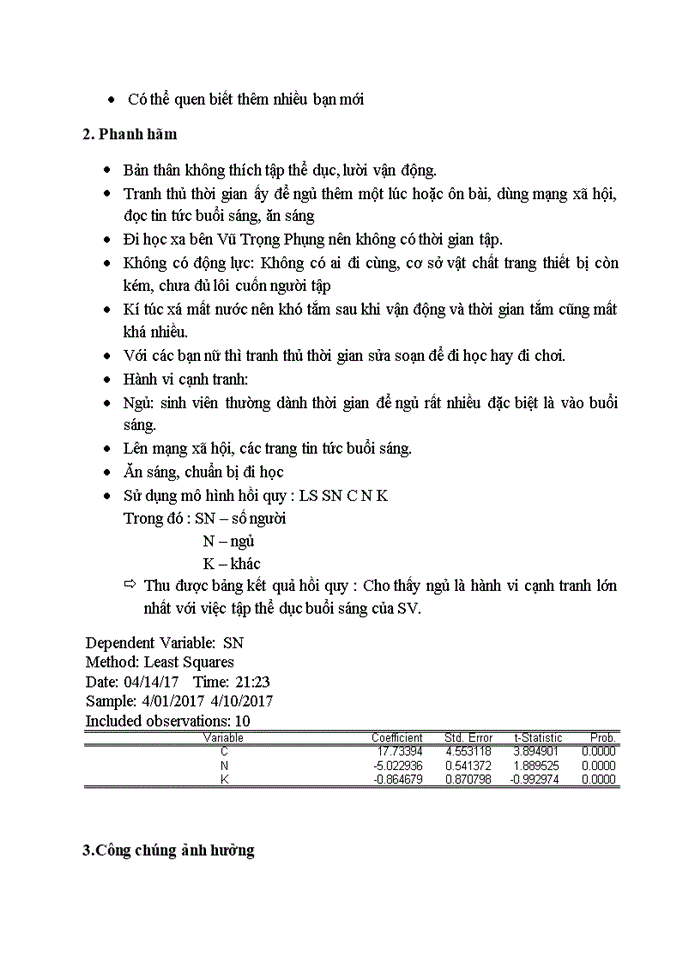 image for page Thay đổi hành vi tập thể dục buổi sáng của sinh viên ký túc xá ĐH Kinh Tế Quốc Dân