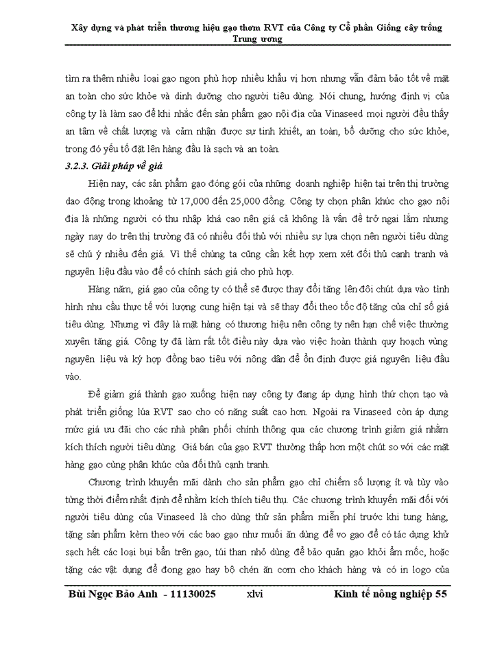 image for page Xây dựng và phát triển thương hiệu gạo thơm rvt của công ty cổ phần giống cây trồng trung ương