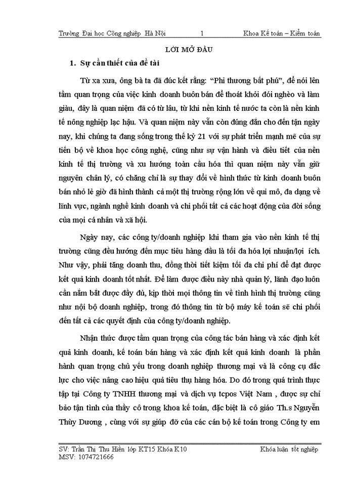 image for page Hoàn thiện kế toán bán hàng và xác định kết quả kinh doanh tại công ty Trách nhiệm hữu hạn Thương mại và Dịch vụ TCPOS Việt Nam
