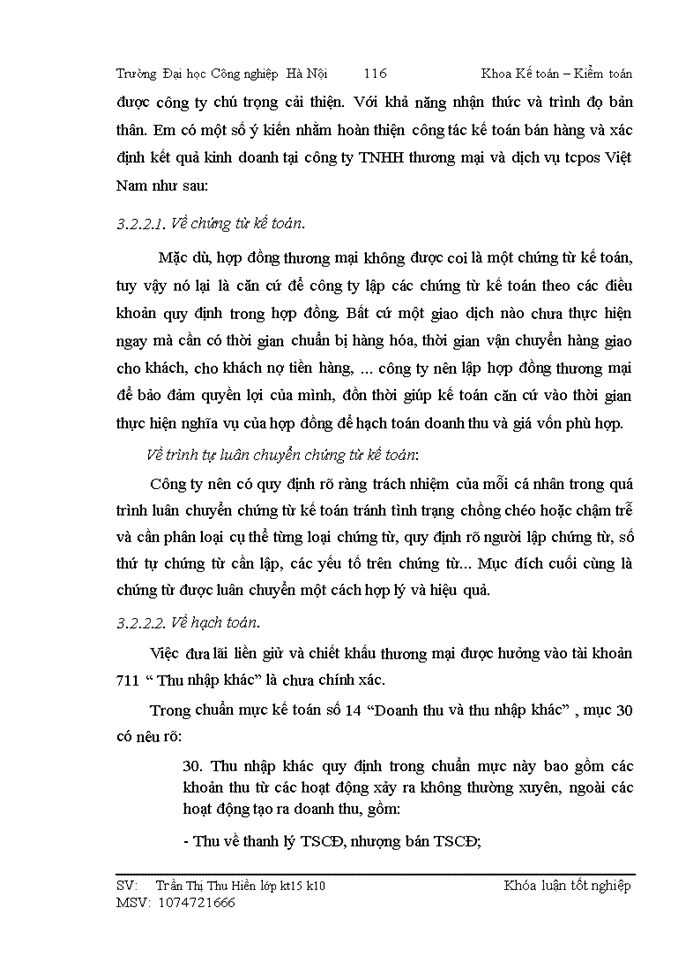 image for page Hoàn thiện kế toán bán hàng và xác định kết quả kinh doanh tại công ty Trách nhiệm hữu hạn Thương mại và Dịch vụ TCPOS Việt Nam
