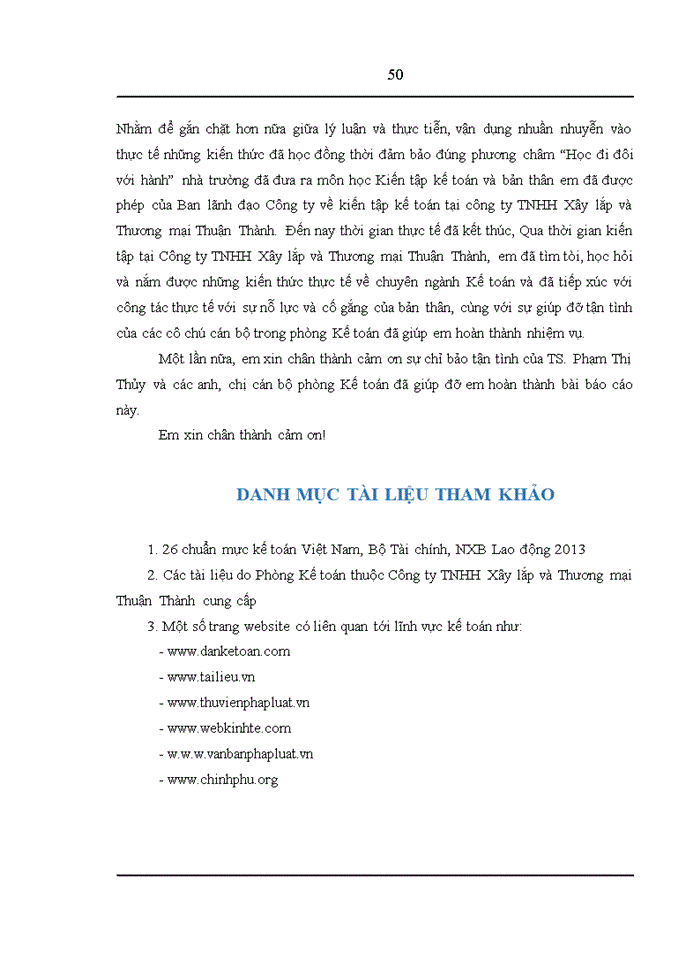 image for page Báo cáo Công ty Trách nhiệm hữu hạn Xây lắp và Thương mại Thuận Thành