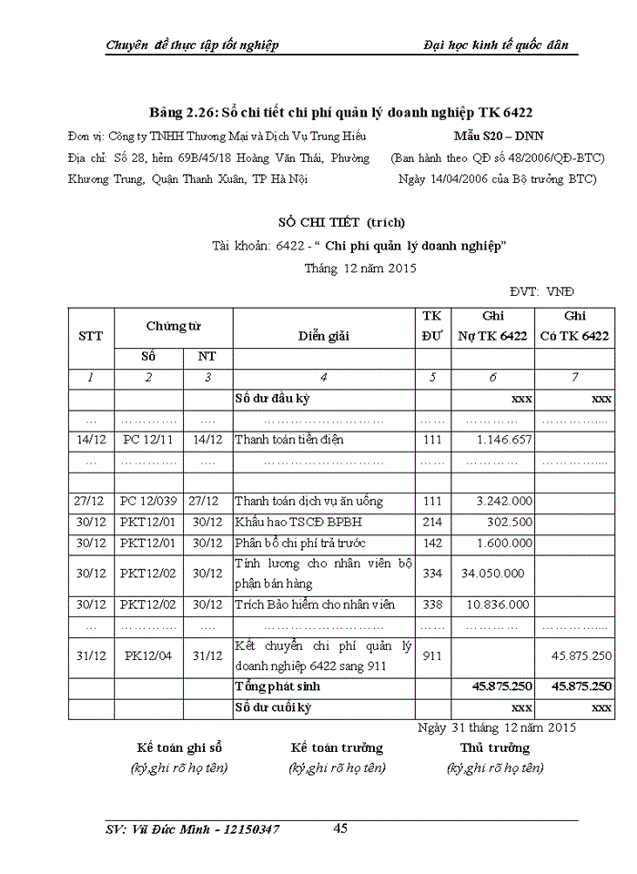 image for page Hoàn thiện kế toán bán hàng và xác định kết quả kinh doanh tại Công ty Trách nhiệm hữu hạn thương mại và dịch vụ Trung Hiếu