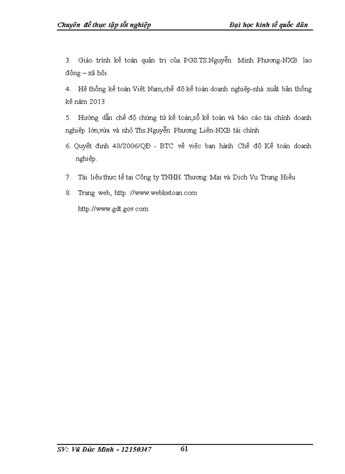 image for page Hoàn thiện kế toán bán hàng và xác định kết quả kinh doanh tại Công ty Trách nhiệm hữu hạn thương mại và dịch vụ Trung Hiếu