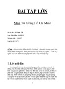 Tư tưởng Phân tích luận điểm của Hồ Chí Minh Nước độc lập mà người dân không được hưởng tự do hạnh phúc thì độc lập không có ý nghĩa Làm rõ ý nghĩa của luận điểm với sự nghiệp đổi mới ở Việt Nam hiện nay