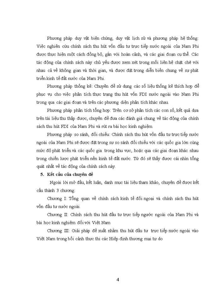 image for page Chính sách thu hút vốn đầu tư nước ngoài của Nam Phi và bài học kinh nghiệm cho Việt Nam trong bối cảnh thực thi các hiệp định thương mại tự do