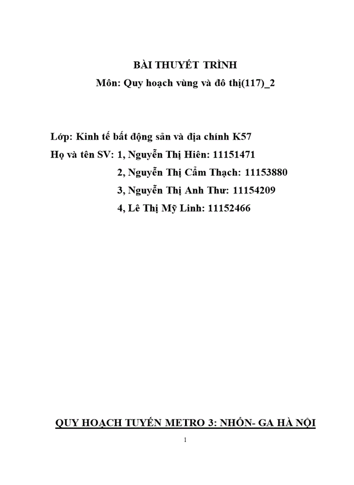 image for page QUY HOẠCH TUYẾN METRO 3 NHỔN- GA HÀ NỘI