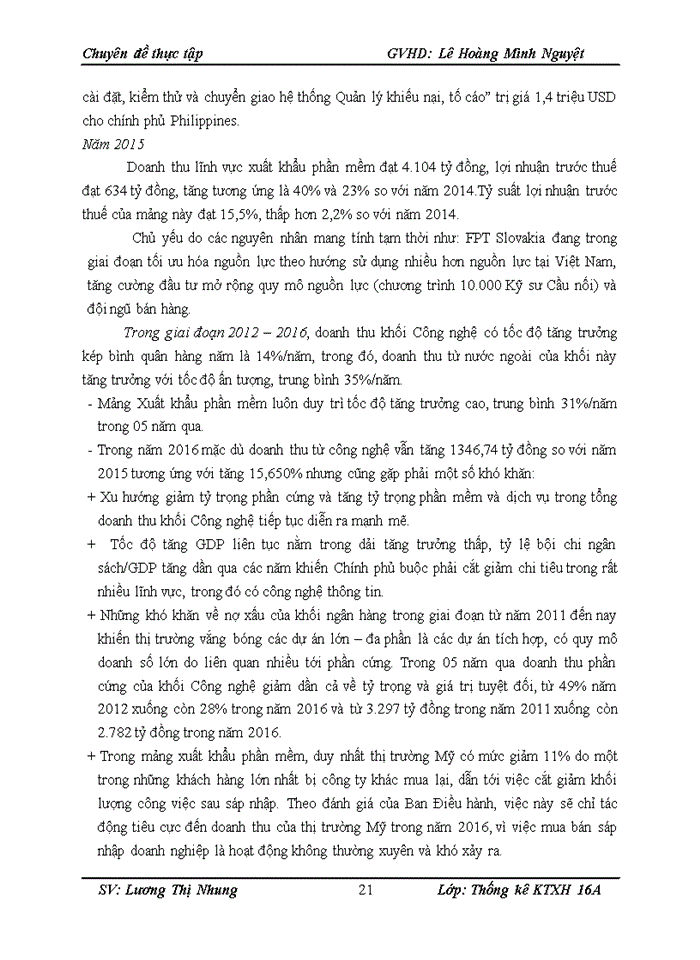 image for page Phân tích thống kê doanh thu công ty cổ phần FPT giai đoạn 2010-2016