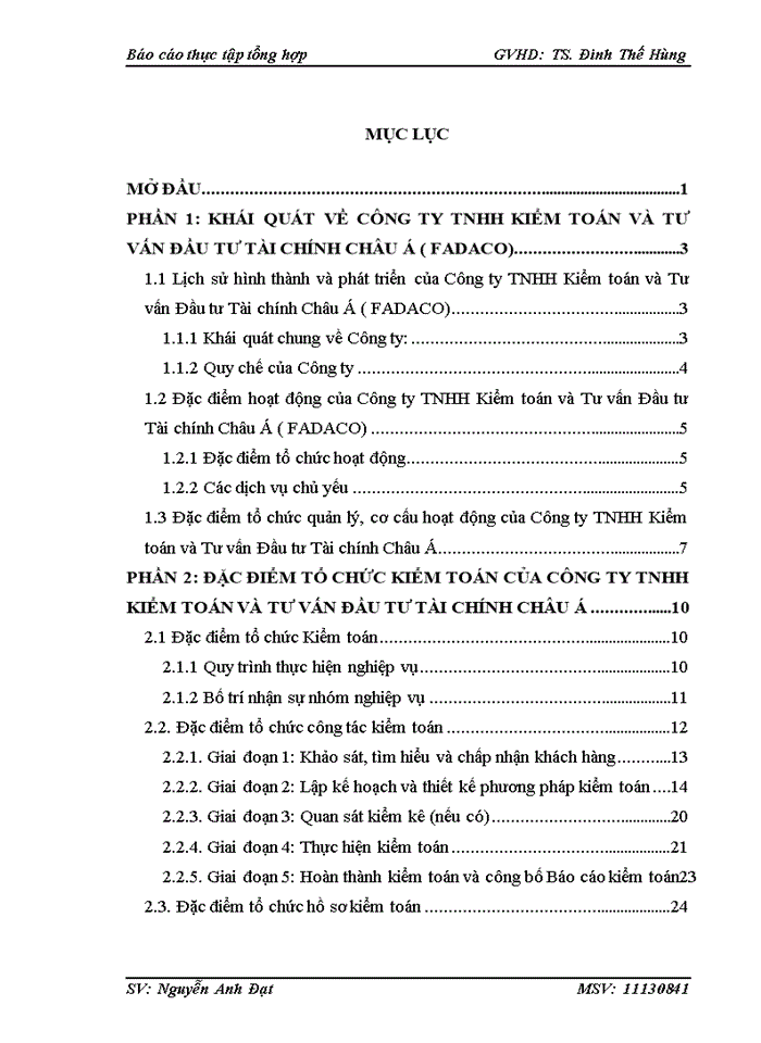 image for page Báo cáo tại Công ty Trách nhiệm hữu hạn Kiểm toán và Tư vấn Đầu tư Tài chính Châu Á