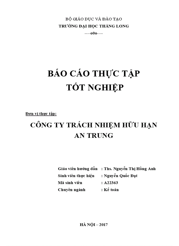 image for page BÁO CÁO TẠI CÔNG TY TRÁCH NHIỆM HỮU HẠN AN TRUNG