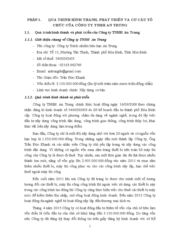 image for page BÁO CÁO TẠI CÔNG TY TRÁCH NHIỆM HỮU HẠN AN TRUNG