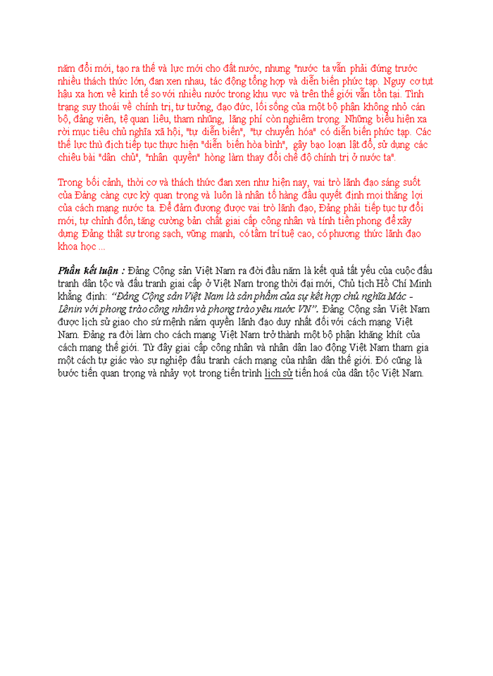 image for page 9đường lối đảng Đảng cộng sản Việt Nam ra đời là sản phẩm của sự kết hợp chủ nghĩa Mác-Lênin với phong trào công nhân và phong trào yêu nước Dưới ánh sáng bằng phương pháp luận của quan điểm đó của Hồ Chí Minh sự kết hợp của tư tưởng và con người sẽ cho những sản phẩm như thế nào Minh họa nội dung trả lời bằng những ví dụ trong đời sống xã hội Việt Nam hiện nay