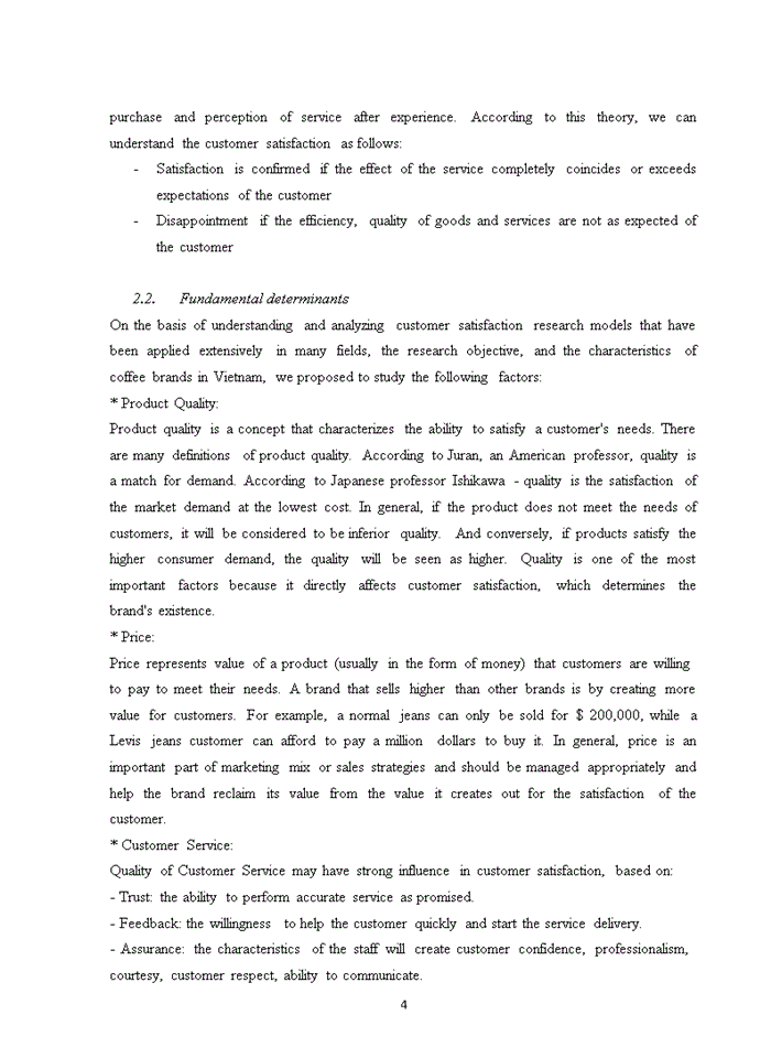 image for page Tiếng anh FACTORS AFFECTING CUSTOMER SATISFACTION A CASE STUDY ON G7 COFFEE