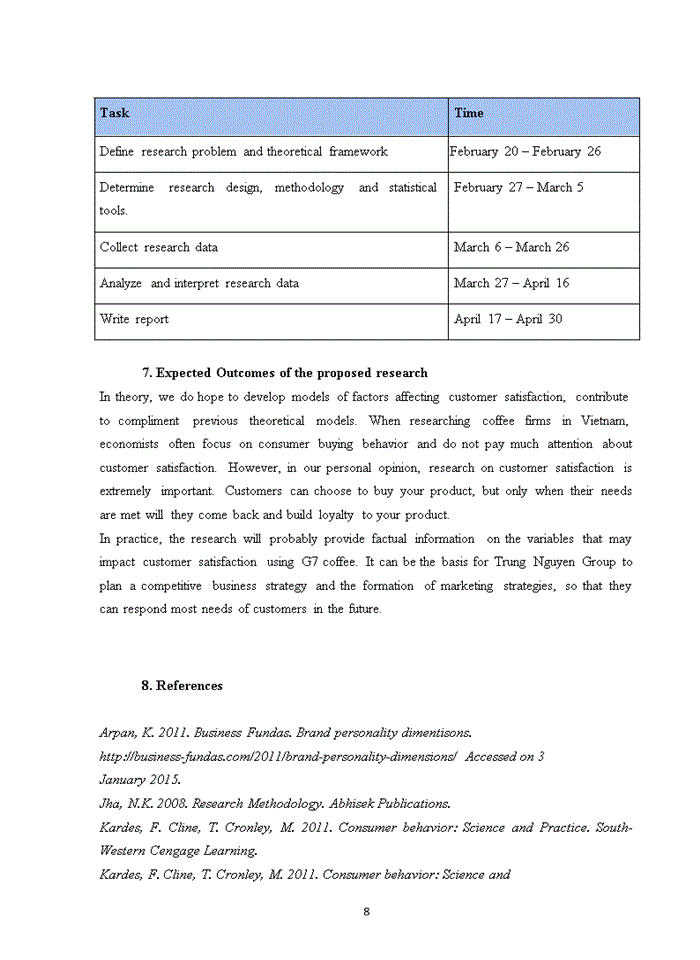 image for page Tiếng anh FACTORS AFFECTING CUSTOMER SATISFACTION A CASE STUDY ON G7 COFFEE