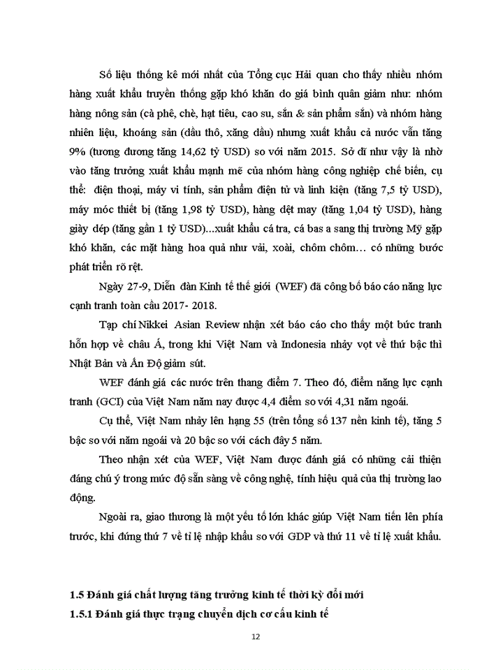 image for page Trình bày thực trạng tăng trưởng và chất lượng tăng trưởng kinh tế Việt Nam thời kì đổi mới 1986 - nay
