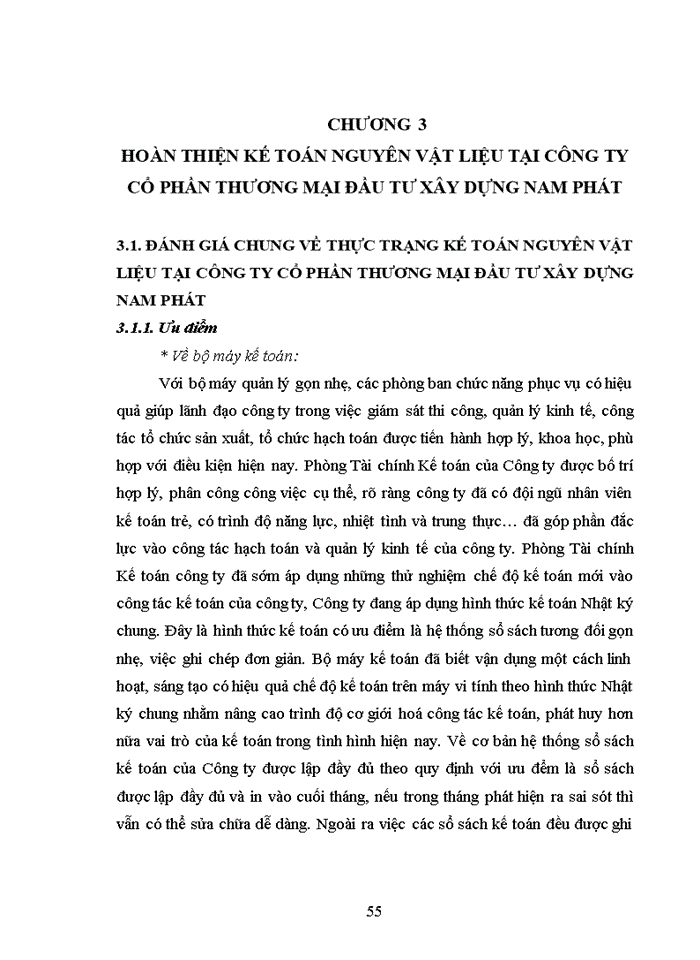 image for page Hoàn thiện kế toán nguyên vật liệu tại công ty cổ phần thương mại đầu tư xây dựng nam phát