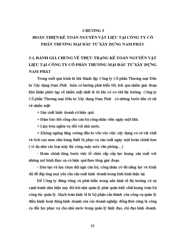 image for page Hoàn thiện kế toán nguyên vật liệu tại công ty cổ phần thương mại đầu tư xây dựng nam phát
