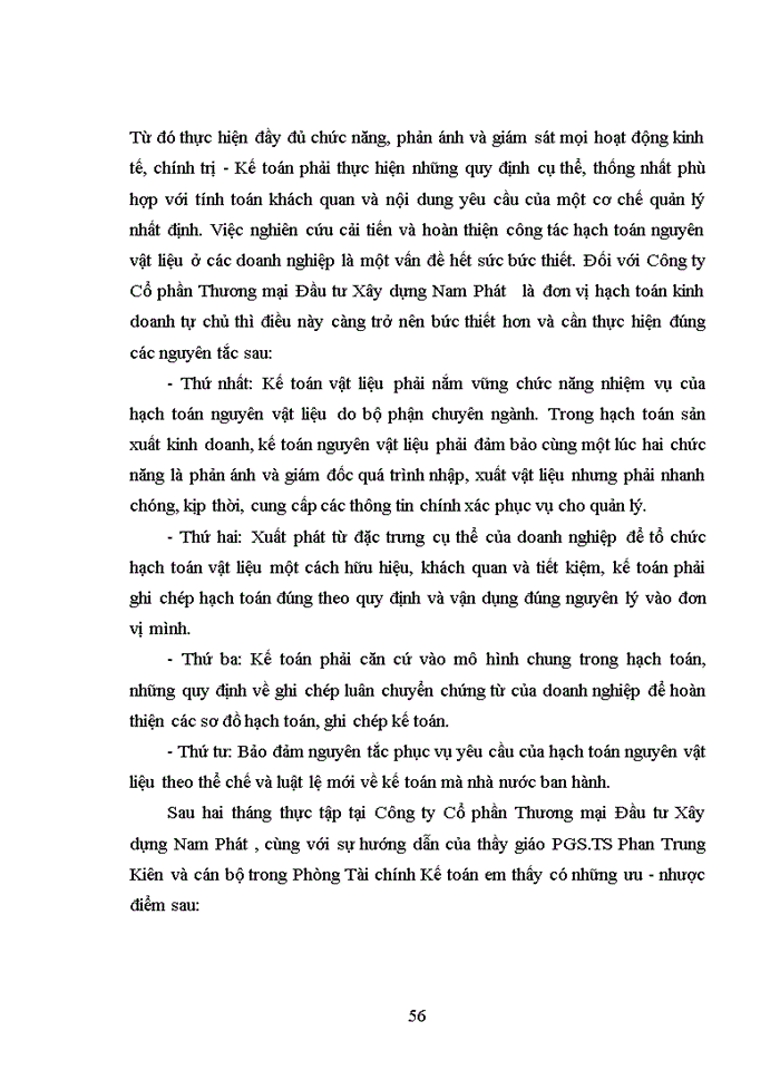 image for page Hoàn thiện kế toán nguyên vật liệu tại công ty cổ phần thương mại đầu tư xây dựng nam phát