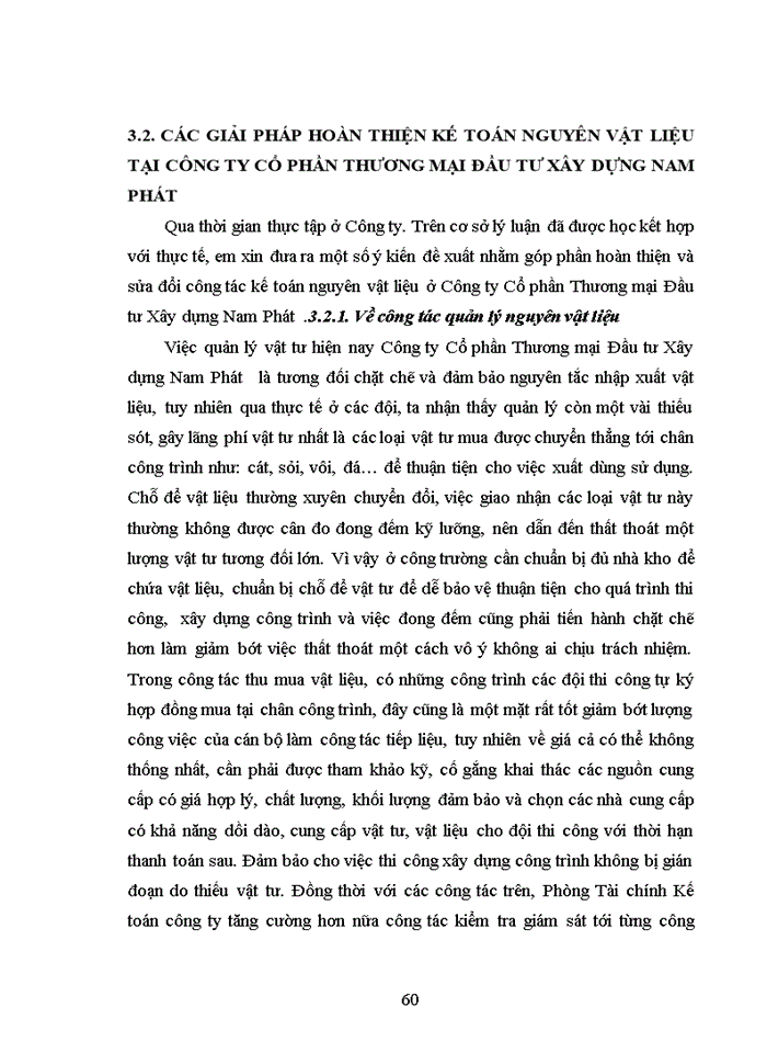 image for page Hoàn thiện kế toán nguyên vật liệu tại công ty cổ phần thương mại đầu tư xây dựng nam phát