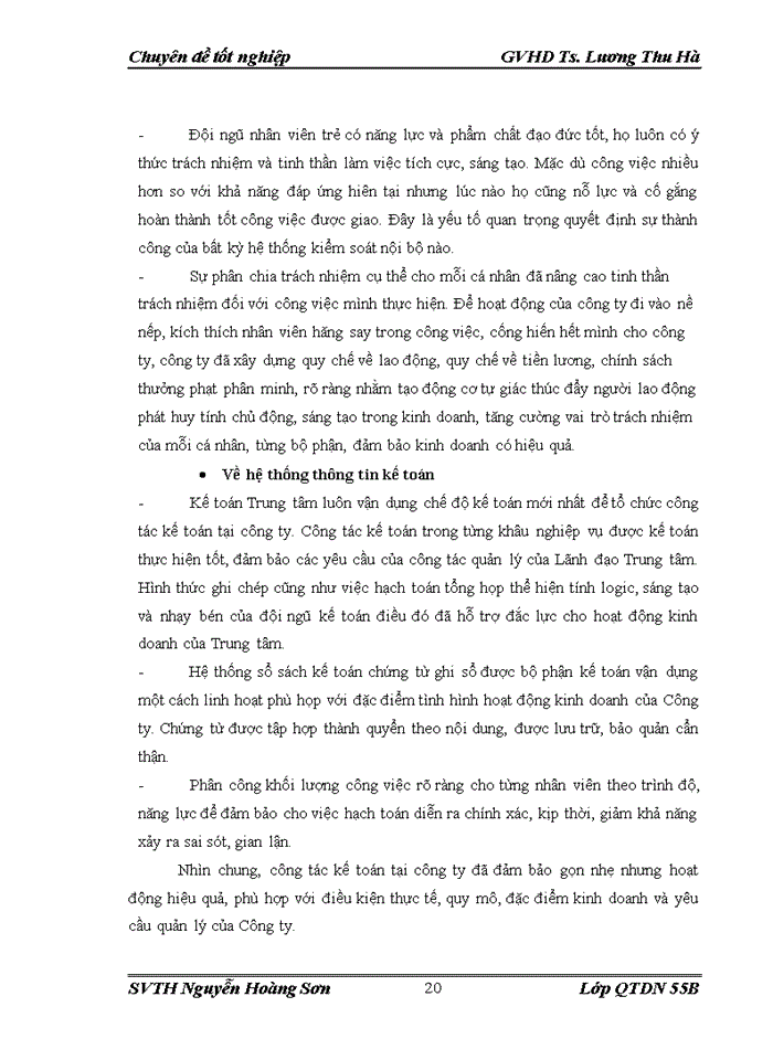 image for page HOÀN THIỆN HỆ THỐNG KIỂM SOÁT BÁN HÀNG VÀ THU TIỀN CỦA CÔNG TY Trách nhiệm hữu hạn THƯƠNG MẠI VÀ DỊCH VỤ HẢI CUNG