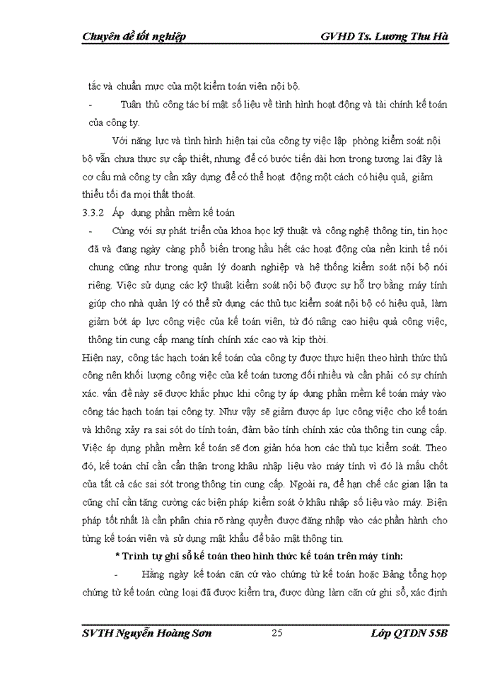 image for page HOÀN THIỆN HỆ THỐNG KIỂM SOÁT BÁN HÀNG VÀ THU TIỀN CỦA CÔNG TY Trách nhiệm hữu hạn THƯƠNG MẠI VÀ DỊCH VỤ HẢI CUNG