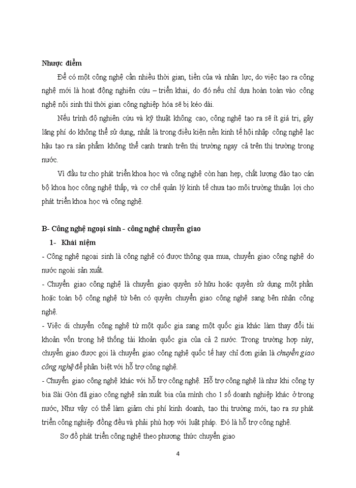 image for page Trình bày lý thuyết về công nghệ ngoại sinh và công nghệ nội sinh Lấy 2 ví dụ về việc áp dụng công nghệ ngoại sinh và công nghệ nội sinh ở cùng một lĩnh vực tại Việt Nam Phân tích làm rõ sự khác biệt