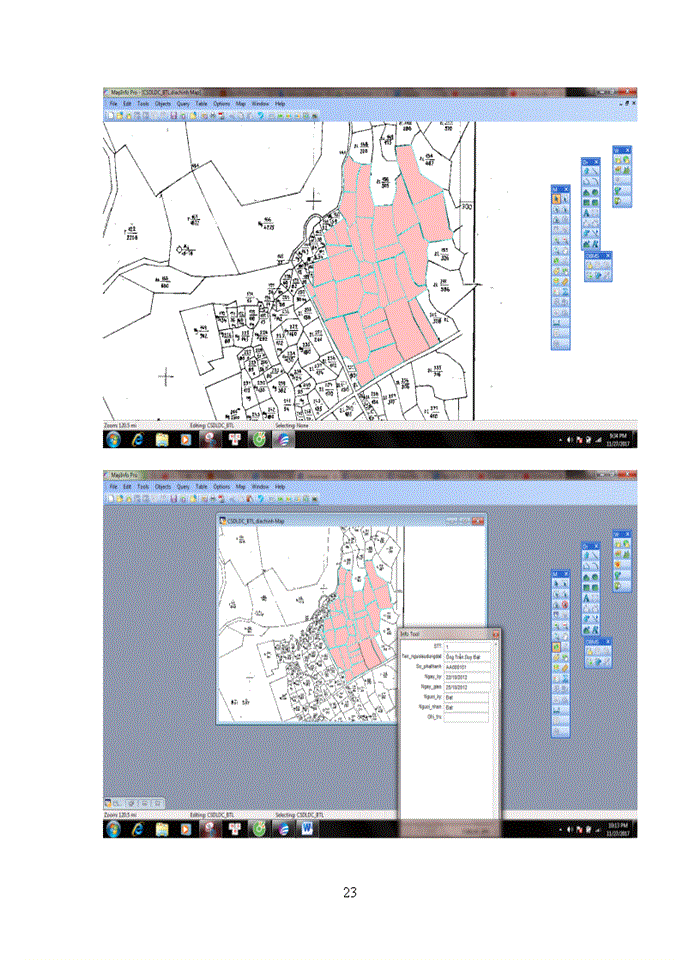 image for page Ứng dụng phần mềm Mapinfo xây dựng cơ sở dữ liệu về Cơ sở dữ liệu về sổ cấp giấy chứng nhận quyền sử dụng đất