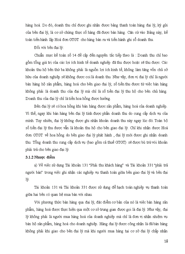 image for page Đề án BÀN VỀ KẾ TOÁN BÁN HÀNG QUA ĐẠI LÝ