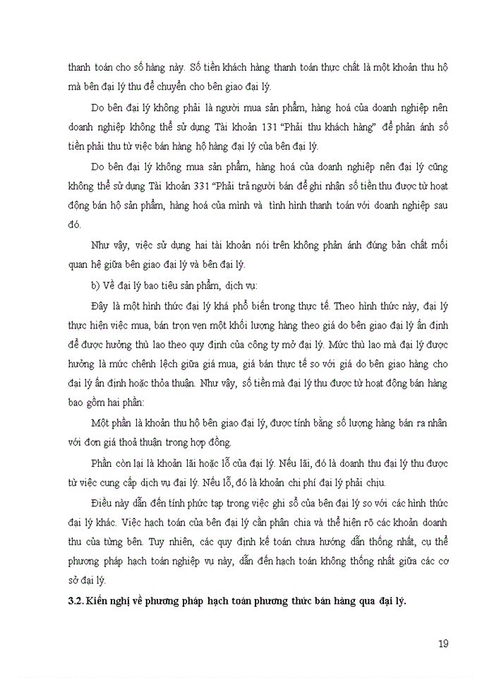 image for page Đề án BÀN VỀ KẾ TOÁN BÁN HÀNG QUA ĐẠI LÝ
