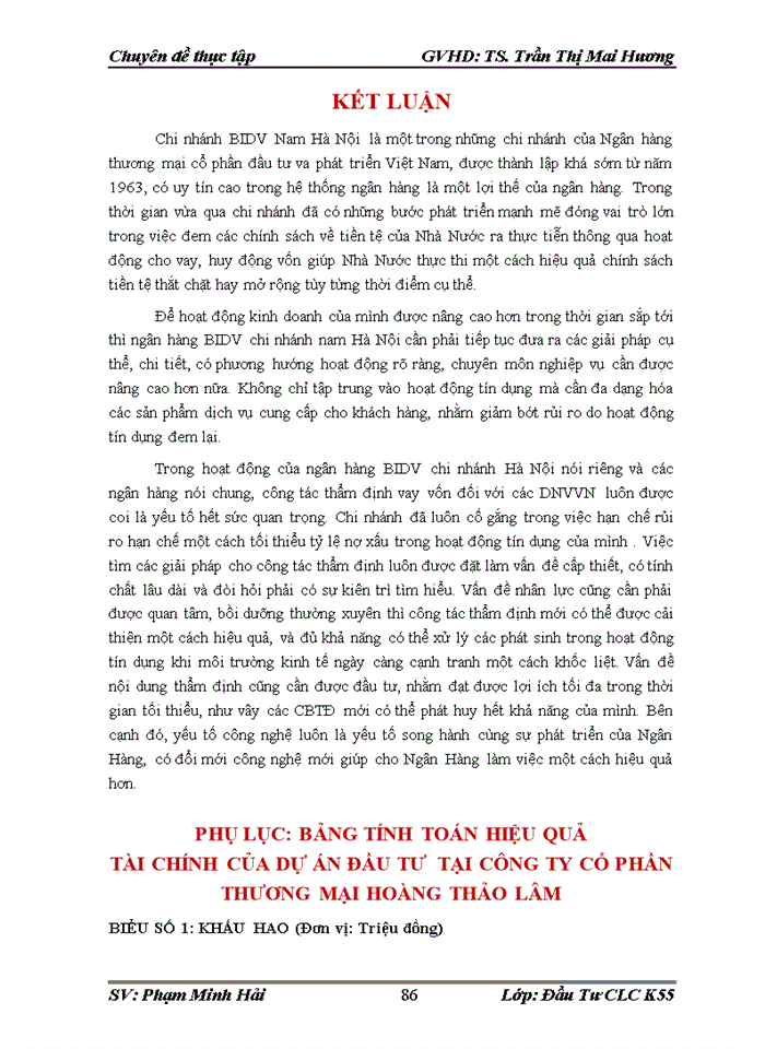 image for page Hoàn thiện công tác thẩm định dự án vay vốn của doanh nghiệp vừa và nhỏ tại ngân hàng thương mại cổ phần đầu tư và phát triển Việt Nam chi nhánh Nam Hà Nội