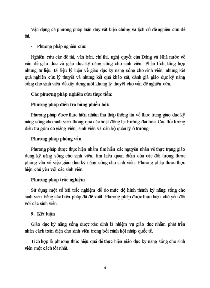 image for page Thực trạng kỹ năng sống và nhu cầu được giáo dục kỹ năng sống của thanh niên