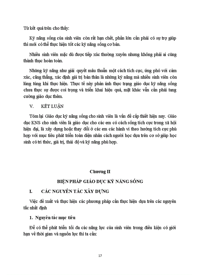 image for page Thực trạng kỹ năng sống và nhu cầu được giáo dục kỹ năng sống của thanh niên