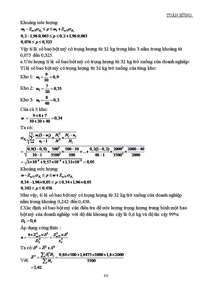 image for page BÀI TẬP VÀ ĐÁP ÁN NGUYÊN LÝ THỐNG KÊ