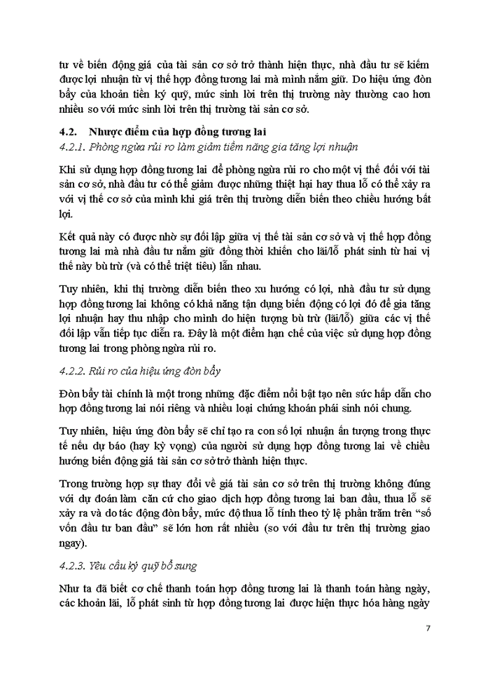 image for page Mô tả hợp đồng tương lai