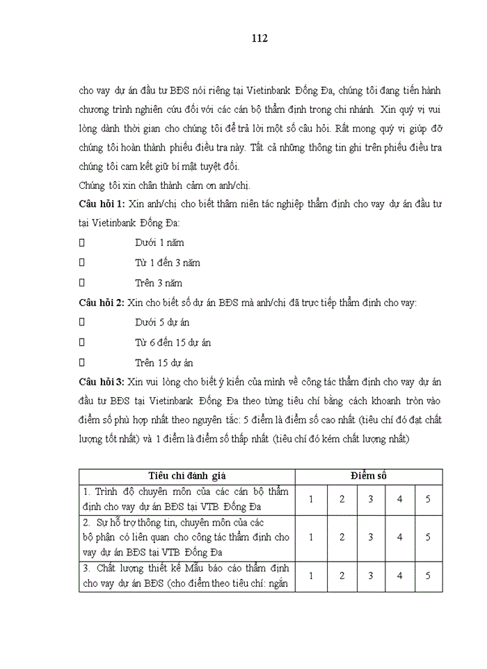 image for page Ths Hoàn thiện công tác thẩm định dự án vay vốn trong lĩnh vực bất động sản tại Ngân hàng TMCP Công thương Việt Nam Chi nhánh Đống Đa