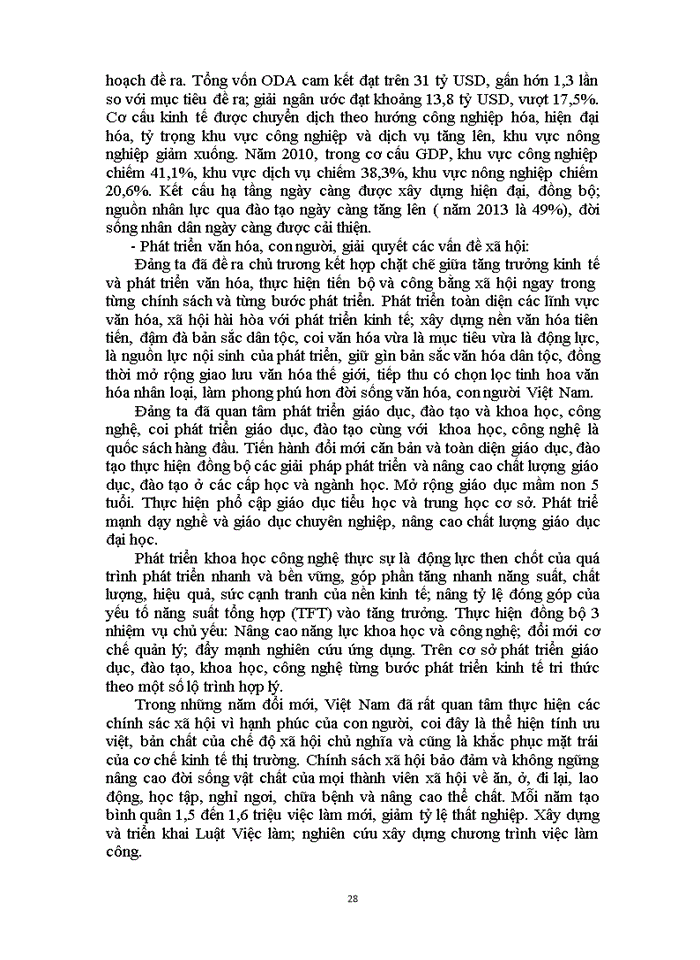 image for page Câu 1 Trình bày thực trạng tăng trưởng và chất lượng tăng trưởng kinh tế Việt Nam thời kỳ đổi mới 1986- nay Câu 2 Nêu những giải pháp chủ yếu để khắc phục những hạn chế nhằm nâng cao chất lượng và hiệu quả của tăng trưởng kinh tế Việt Nam