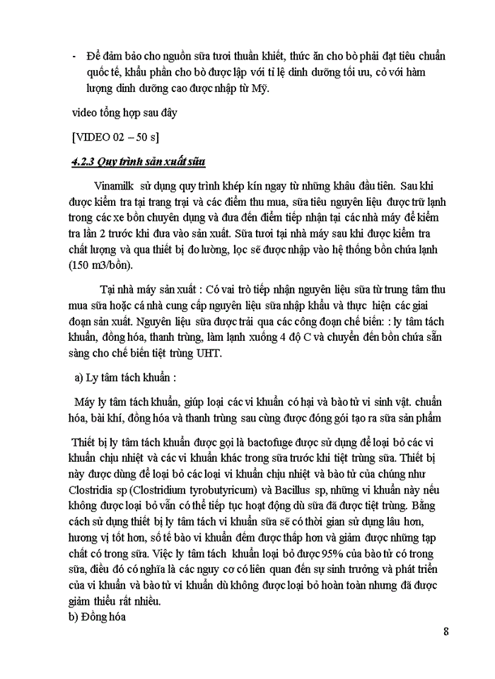 image for page Hệ thống kiểm soát chất lượng sản phẩm sữa của vinamilk