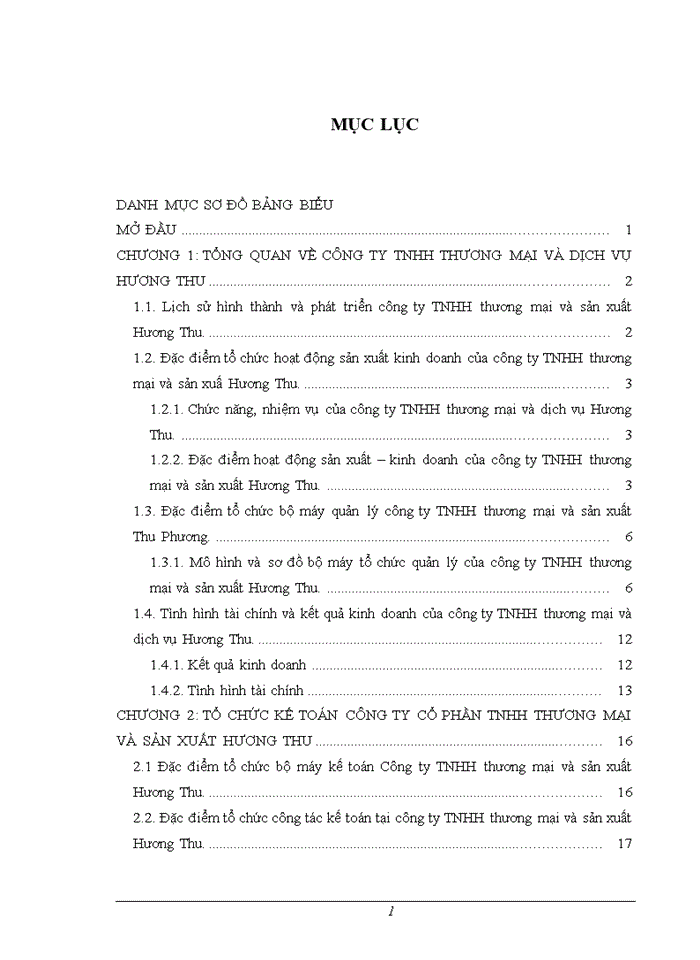 image for page Tổng quan về công ty Trách nhiệm hữu hạn thương mại và dịch vụ hương thu