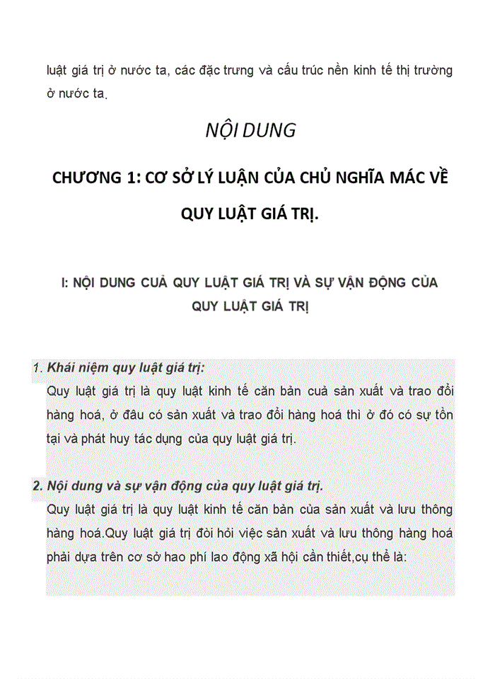 image for page Triết mác LÝ LUẬN CỦA CHỦ NGHĨA MÁC- LÊNIN VỀ QUY LUẬT GIÁ TRỊ VÀ SỰ VẬN DỤNG Ở VIỆT NAM- LIÊN HỆ THỰC TẾ