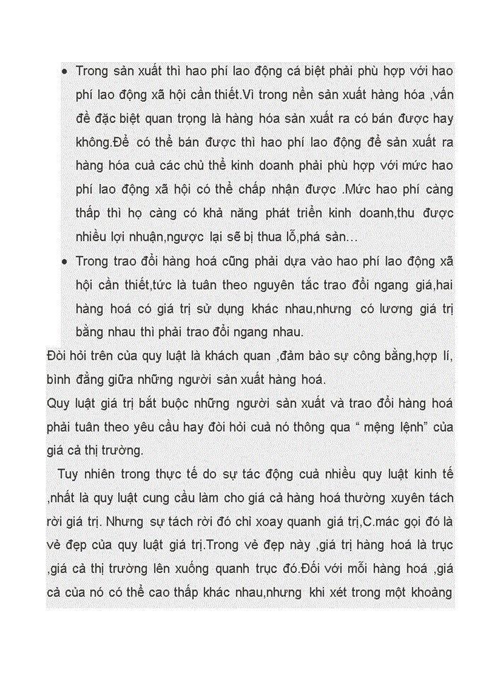 image for page Triết mác LÝ LUẬN CỦA CHỦ NGHĨA MÁC- LÊNIN VỀ QUY LUẬT GIÁ TRỊ VÀ SỰ VẬN DỤNG Ở VIỆT NAM- LIÊN HỆ THỰC TẾ